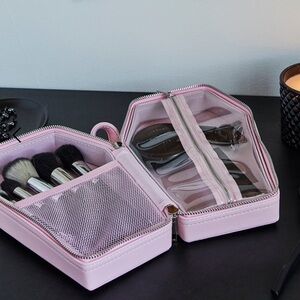 Pink Makeup Organizer Case